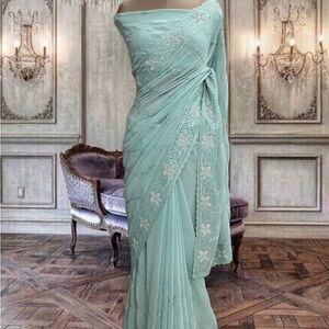 indian lehenga - perfect for a wedding! Teal/ice blue color. Only worn once